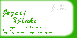 jozsef ujlaki business card